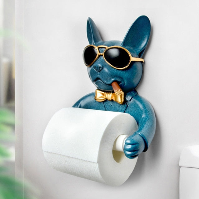 Thug-Life Dog Toilet Paper Holder